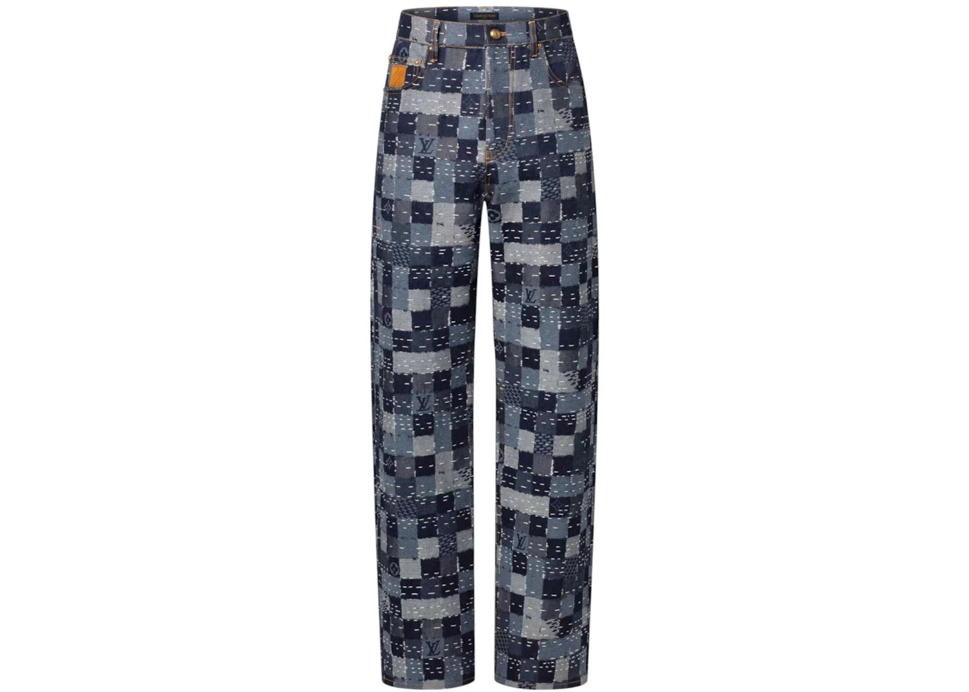 Louis Vuitton x Nigo Damier Denim Skate Pants Indigo