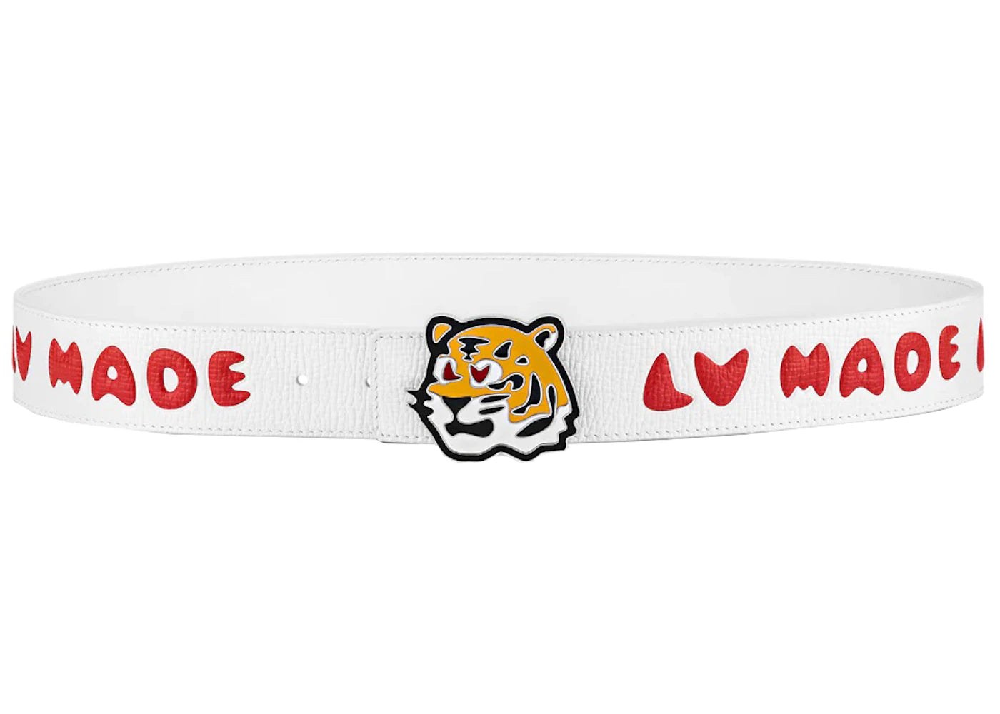 Louis Vuitton x Nigo Denim 40mm Reversible Belt White