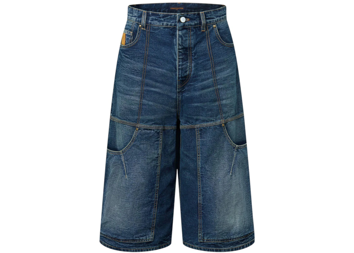 Louis Vuitton x Nigo Denim Workwear Shorts Indigo