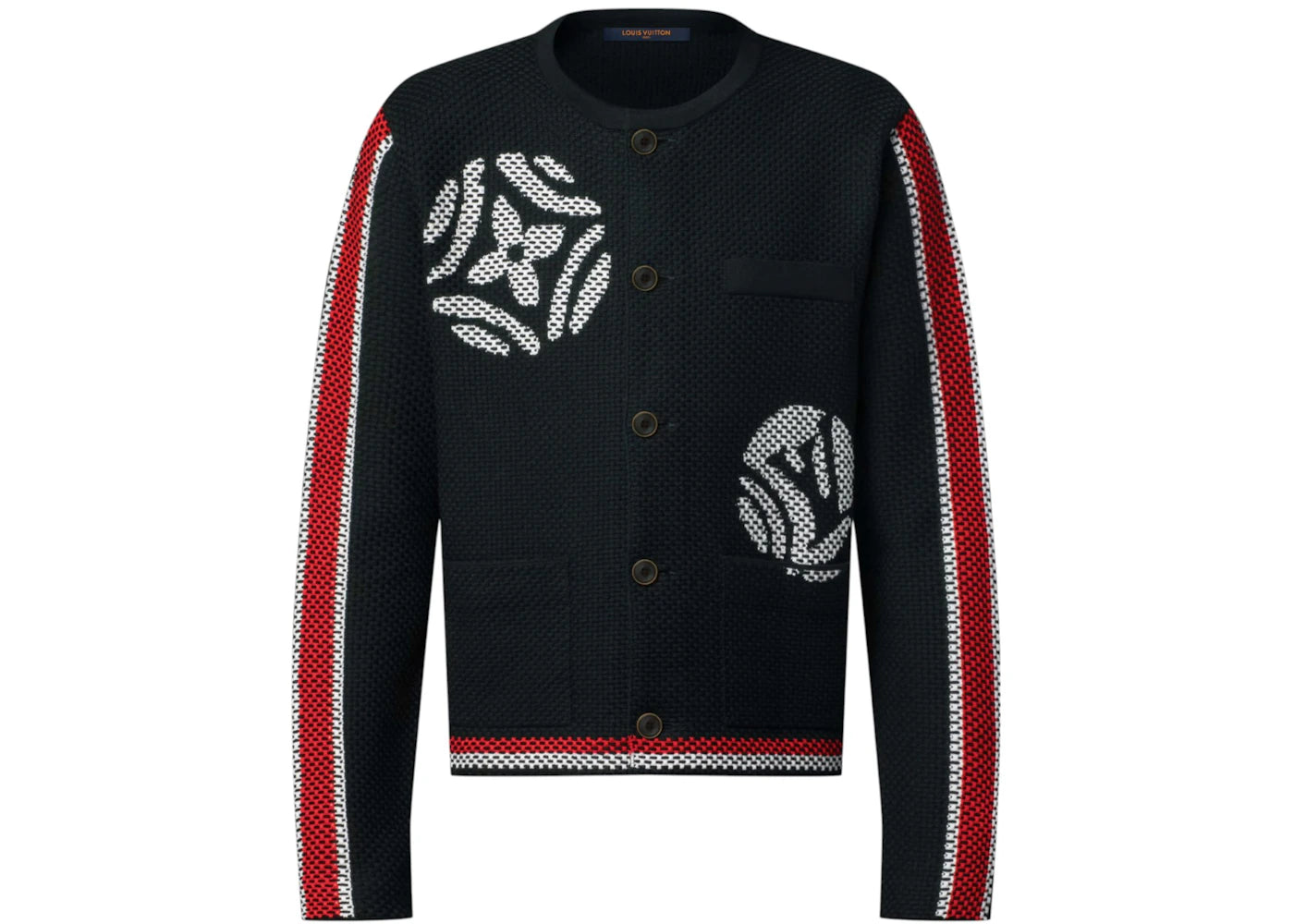 Louis Vuitton x Nigo Knitted Cotton Jacket Black