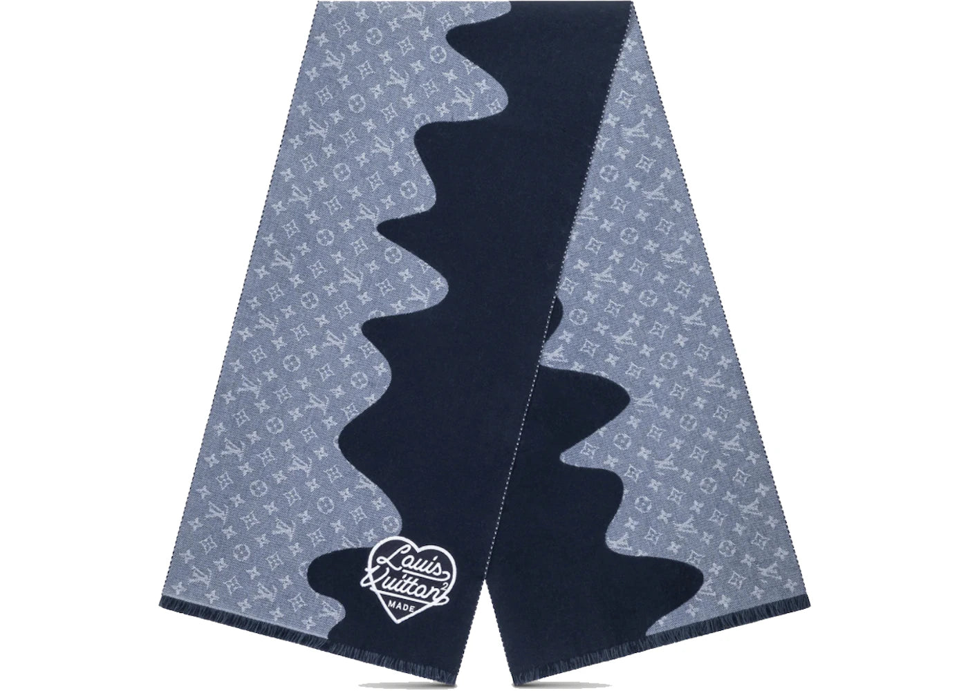 Louis Vuitton x Nigo Monogram Drip Scarf Blue