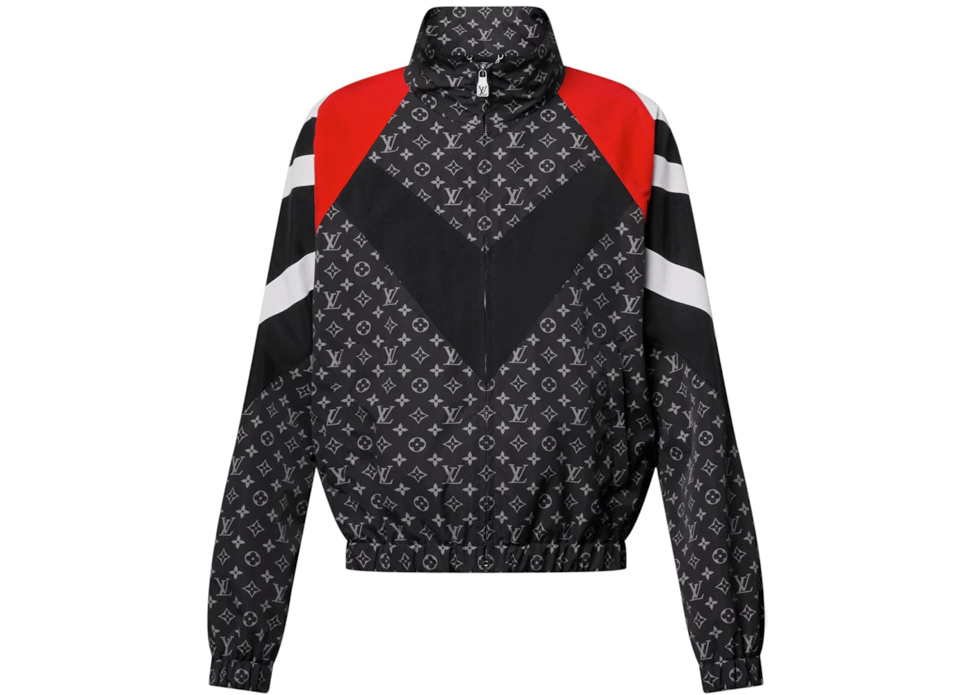 Louis Vuitton x Nigo Monogram Printed Nylon Tracksuit Top Graphite