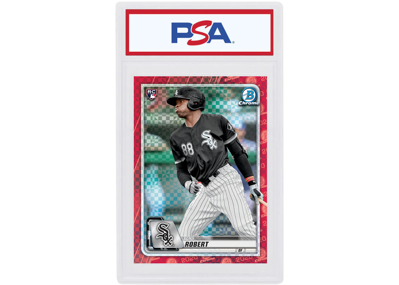 Luis Robert 2020 Bowman Chrome X Rookie Red X-Fractor 1/1 #8 (PSA or BGS Graded)