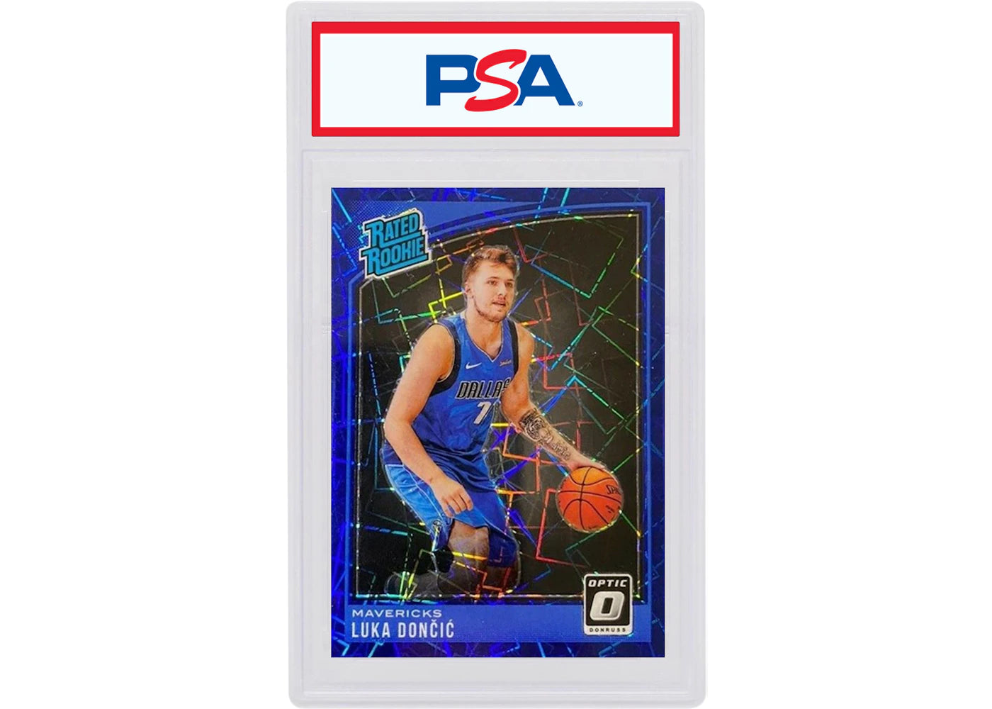 Luka Doncic 2018 Donruss Optic Rookie Blue Velocity #177 (PSA or BGS Graded)