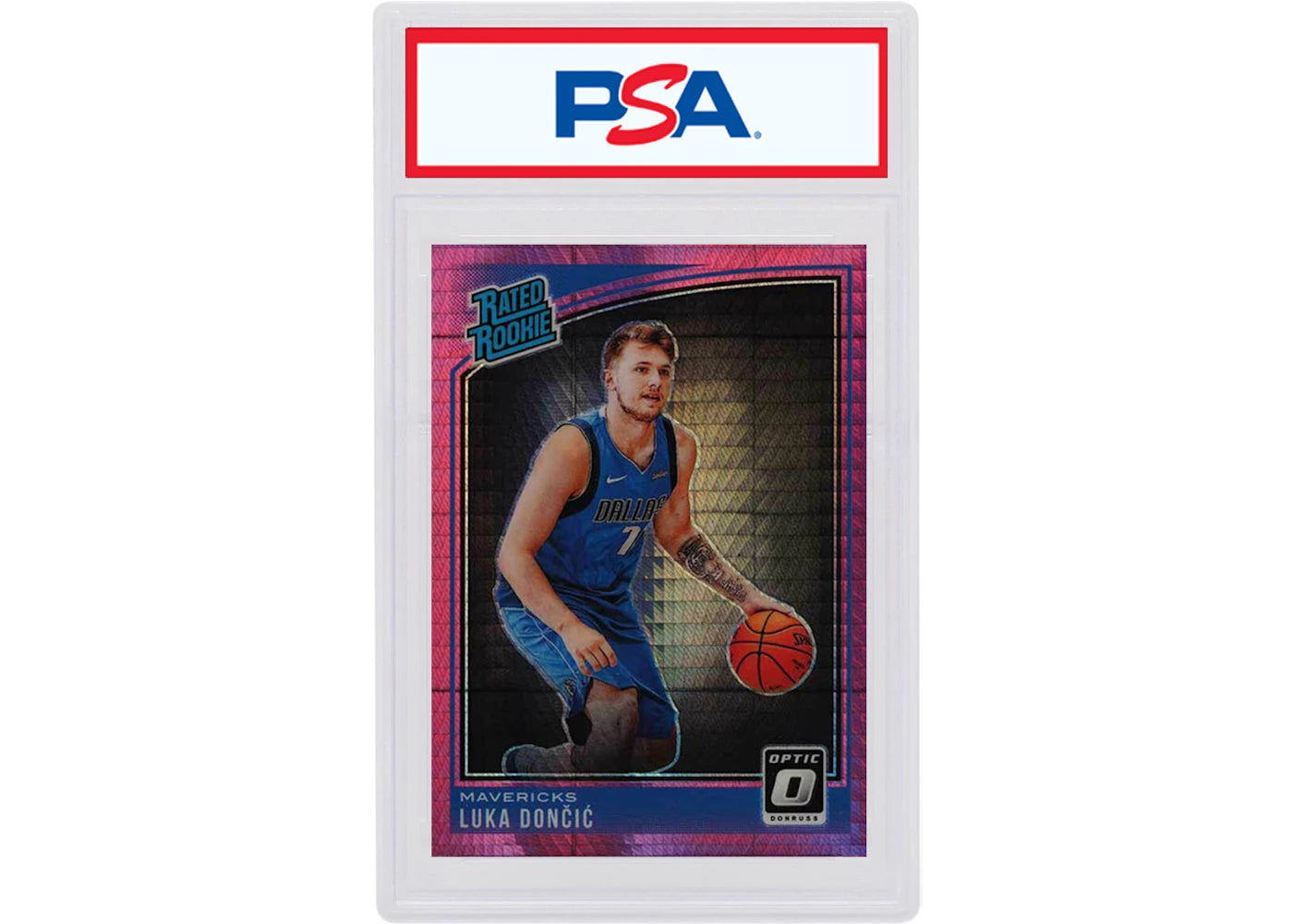 Luka Doncic 2018 Donruss Optic Rookie Hyper Pink #177 (PSA or BGS Graded)
