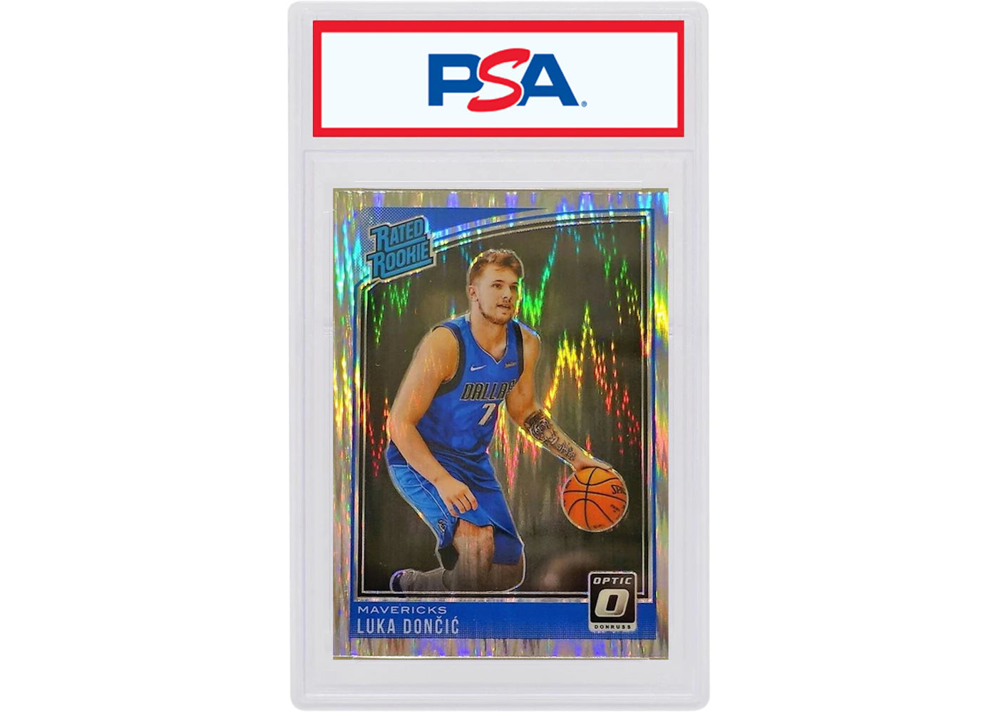 Luka Doncic 2018 Donruss Optic Rookie Shock #177 (PSA or BGS Graded)