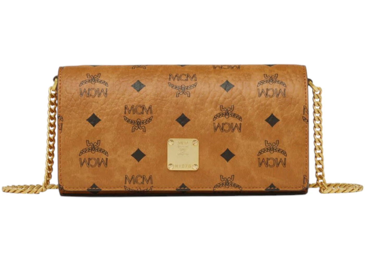 MCM Aren Vi Mini Crossbody Cognac