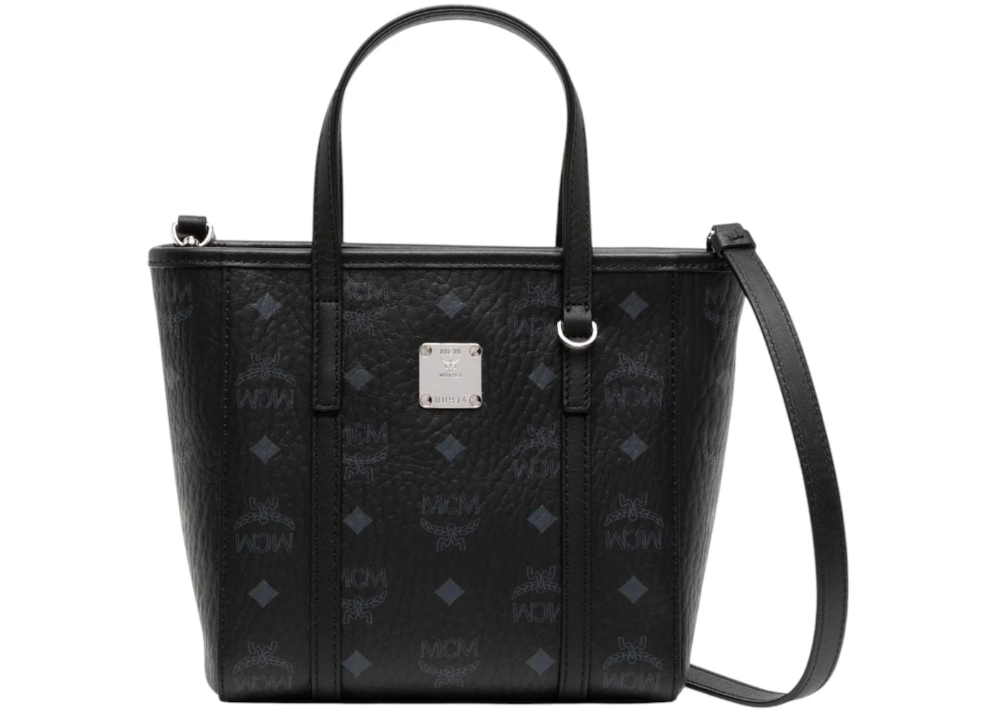 MCM Toni Vi Shopper Mni Top Handle Black