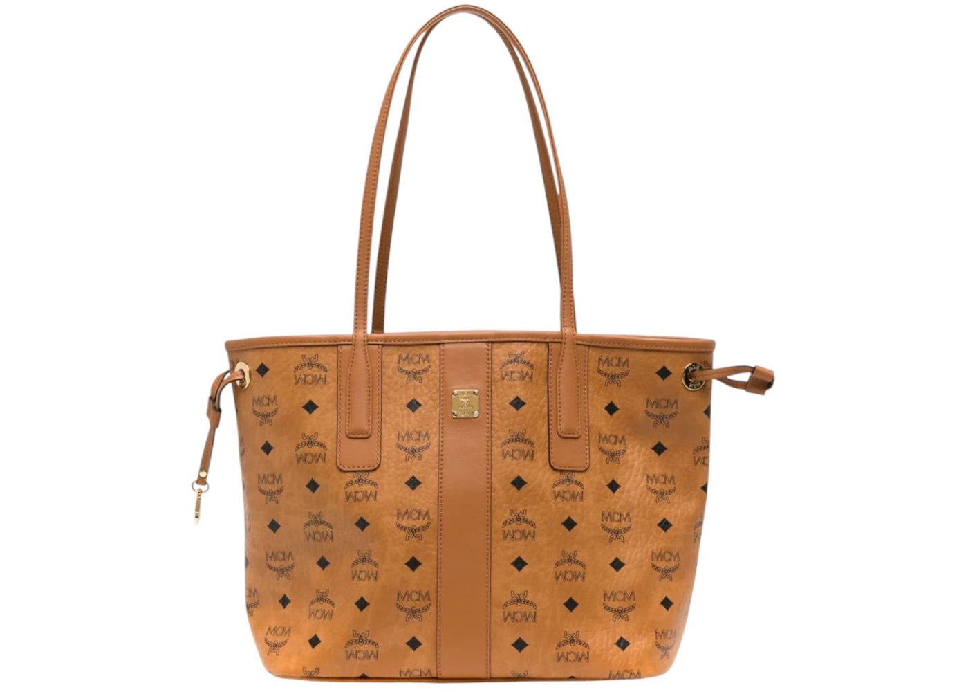 MCM Unisex Liz Viset Small Bag Cognac