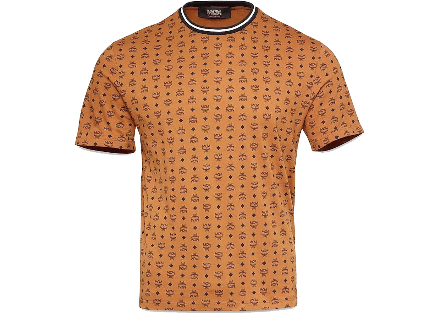 MCM Visetos Print T-shirt Cognac
