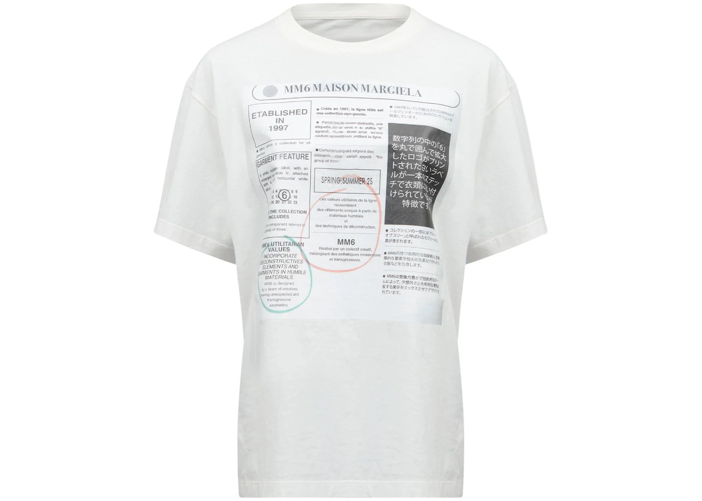 MM6 Advertisment T-shirt White