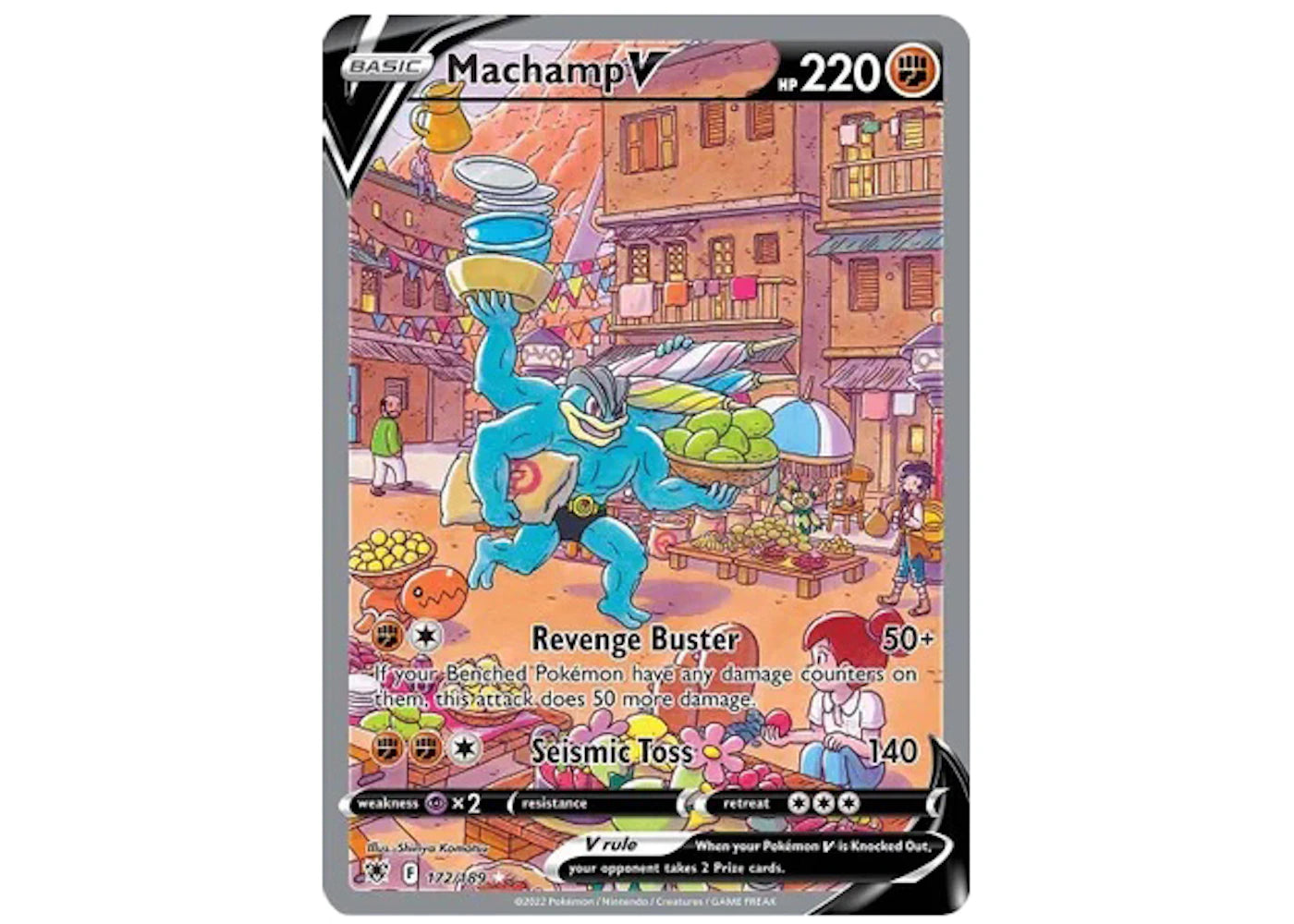 Machamp V 2022 Pokémon TCG Sword & Shield Astral Radiance Alternate Full Art #172 (Ungraded)