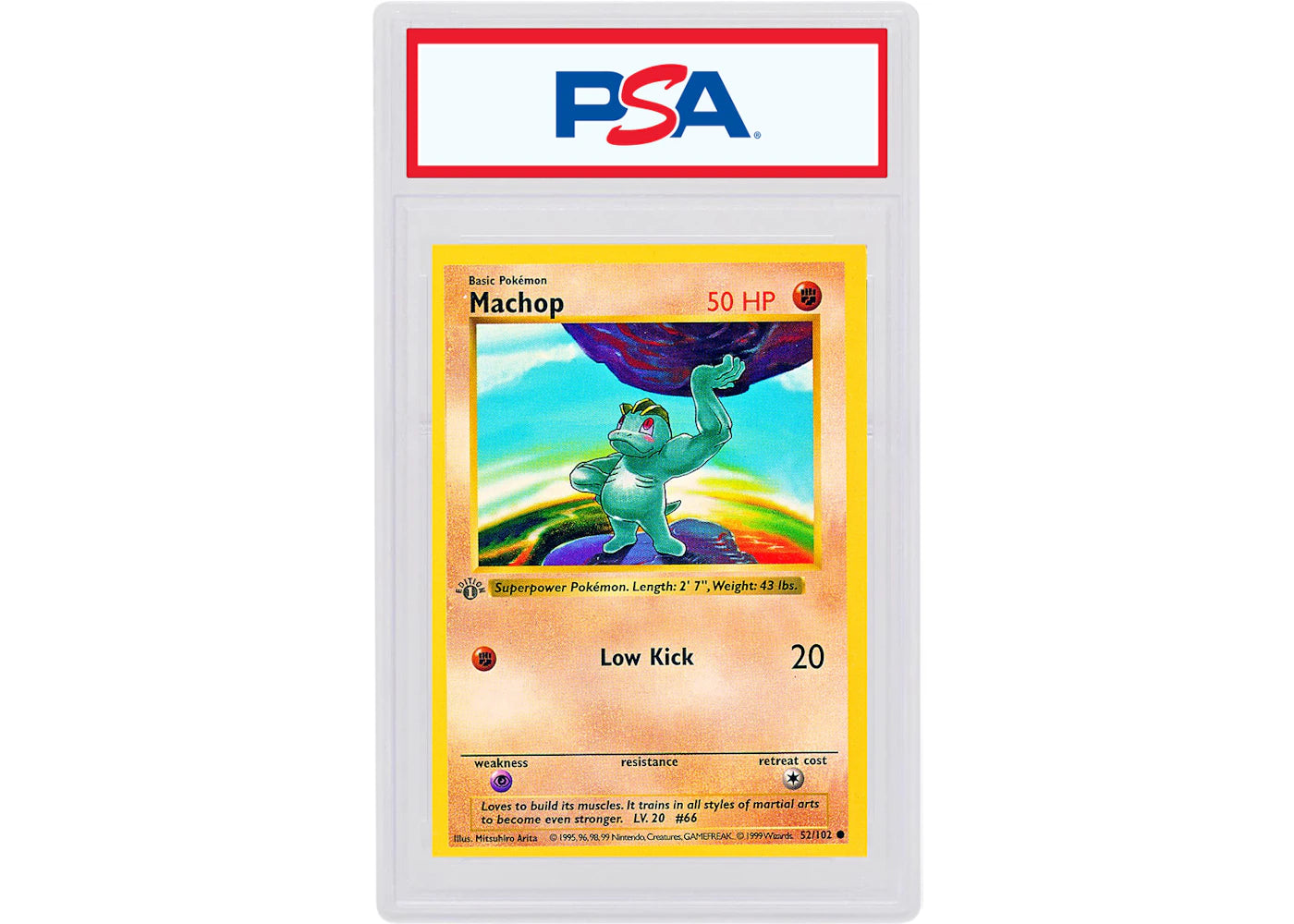 Machop 1999 Pokemon TCG Base Set 1st Edition #52/102 (PSA or BGS Graded)