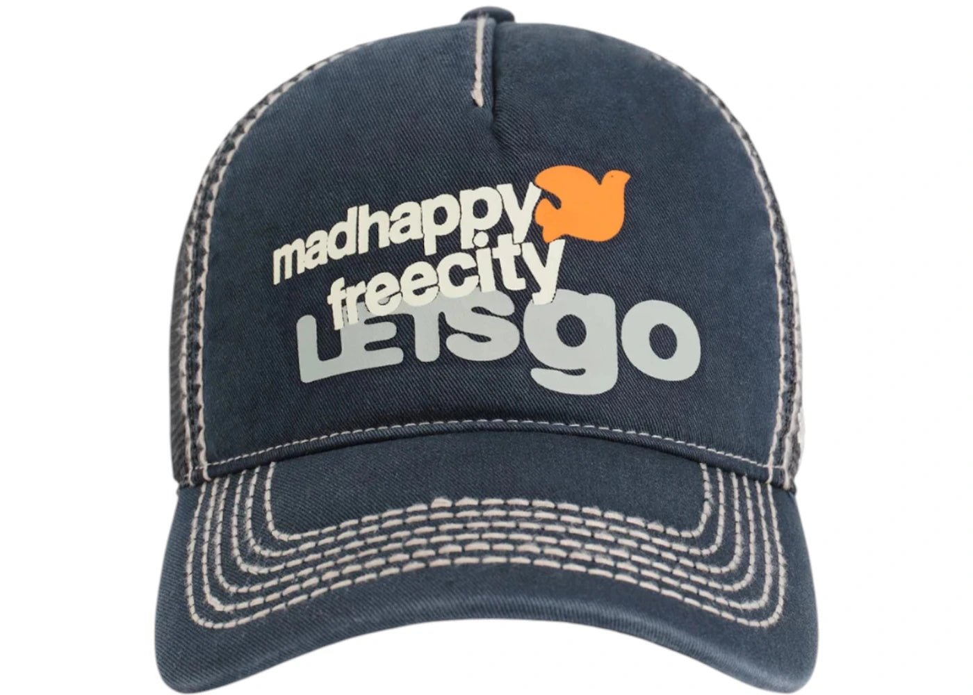 Madhappy FREECITY LETSGO Dad Hat Navy