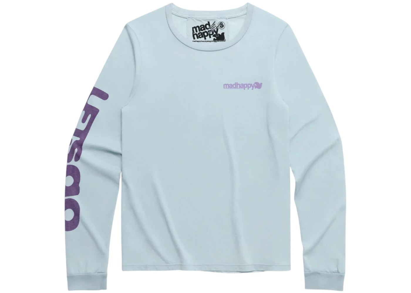 Madhappy FREECITY LETSGO LS Tee Blue Ice