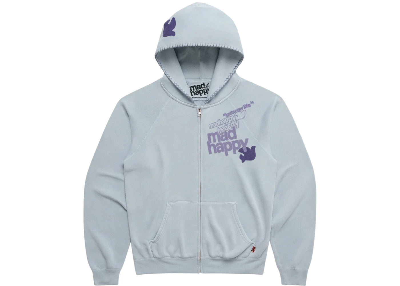 Madhappy FREECITY TOGETHERFOREVER Zip up Blue Ice