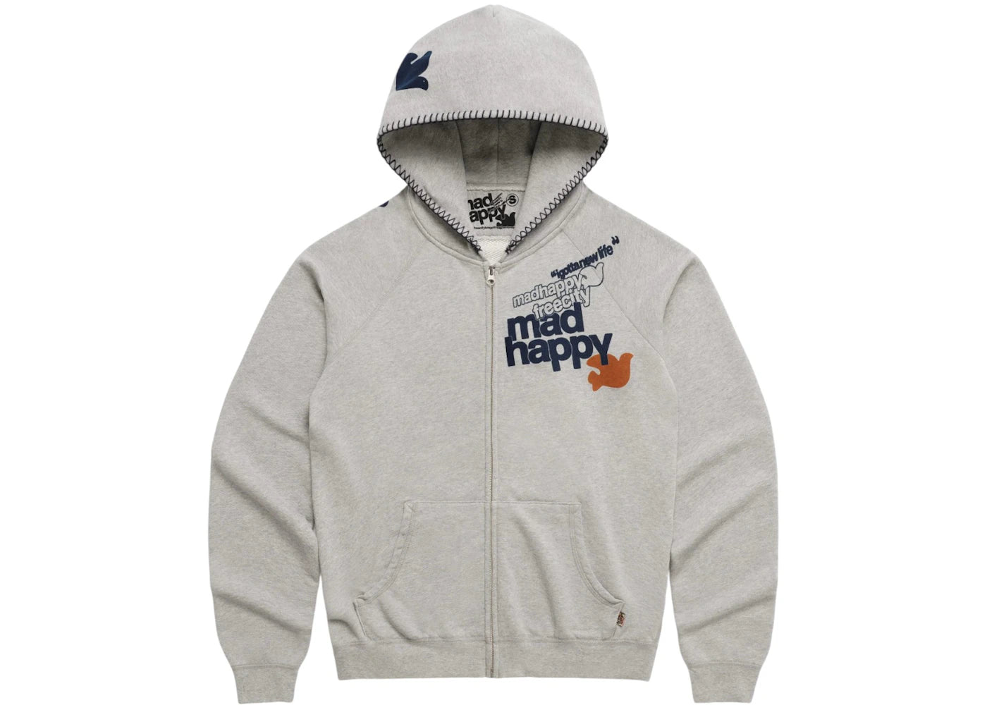Madhappy FREECITY LIFENATURELOVE Zip up Heatherryumm
