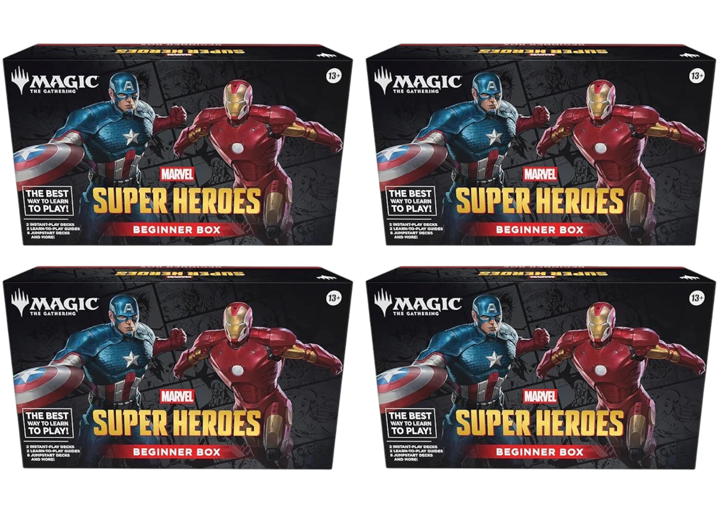 Magic: The Gathering Marvel Super Heroes Beginnger Box 4x Lot