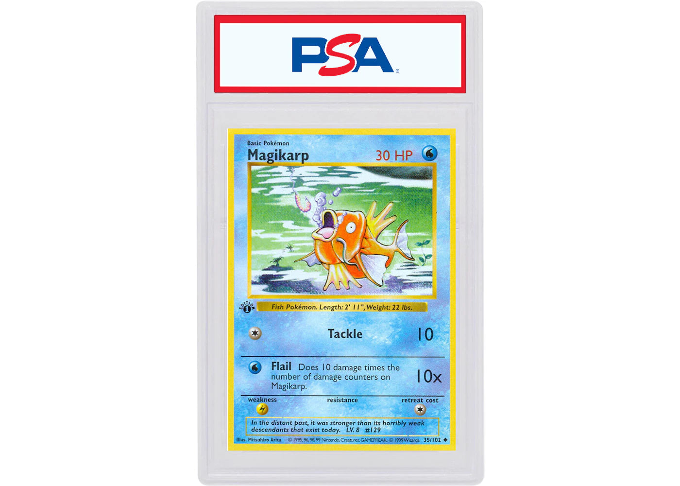 Magikarp 1999 Pokemon TCG Base Set 1st Edition #35/102 (PSA or BGS Graded)