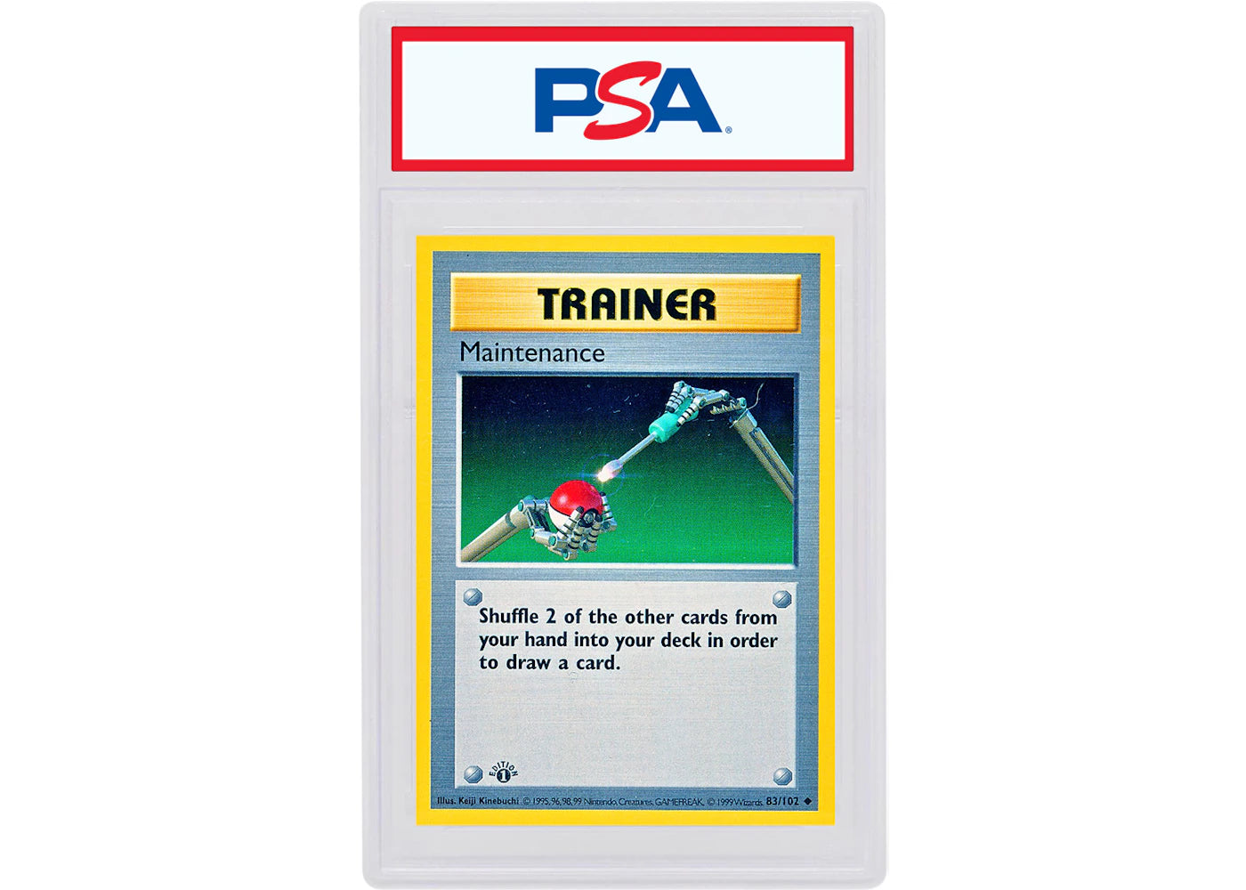 Maintenance 1999 Pokemon TCG Base Set 1st Edition #83/102 (PSA or BGS Graded)