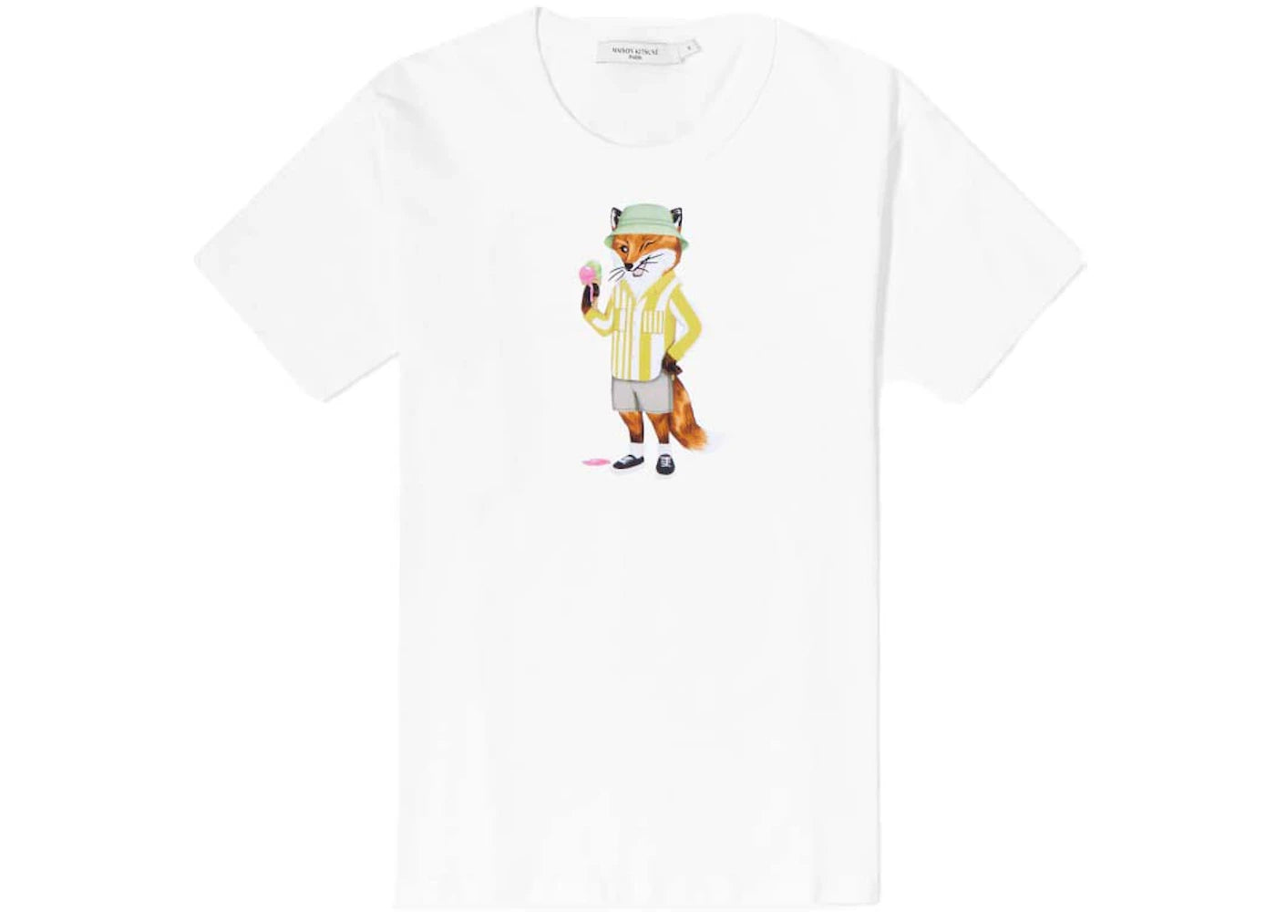 Maison Kitsune Dressed Fox Regular Tee-Shirt White