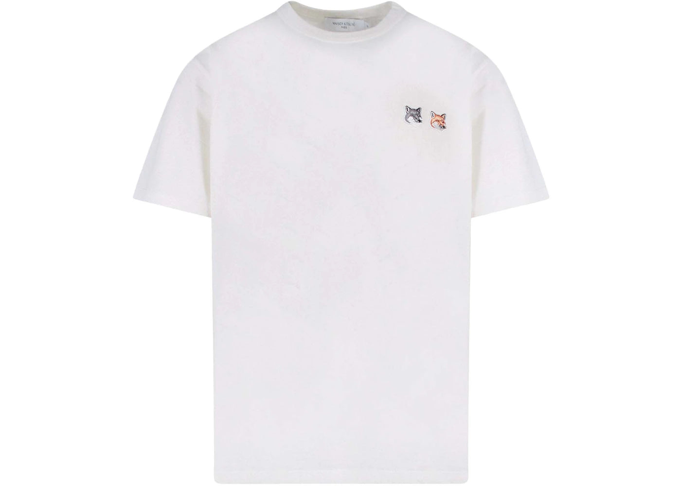 Maison Kitsune Man Cotton Logo T-Shirt Latte