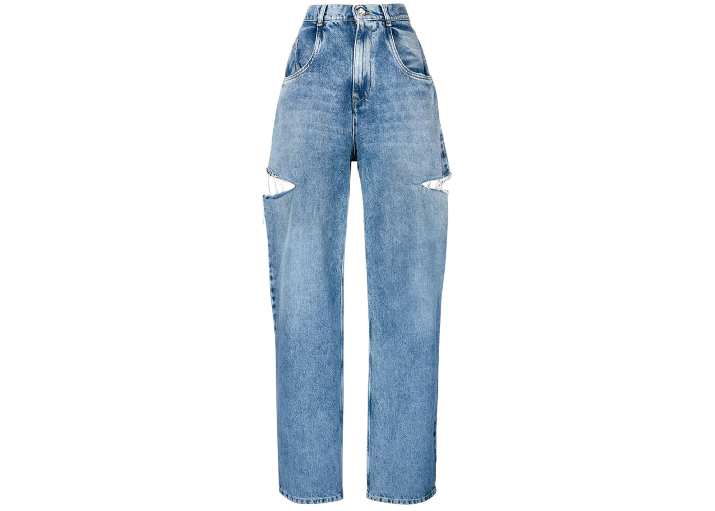 Maison Margiela 5 Pocket Demin Slash Detail Jean Blue