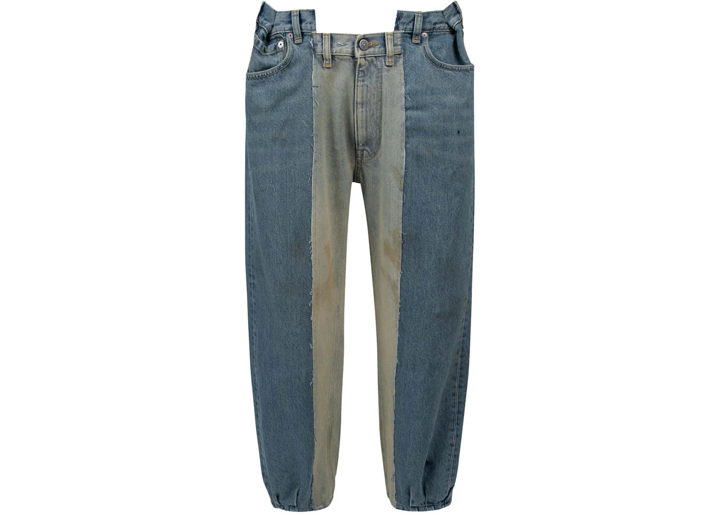 Maison Margiela Woman Cotton Jeans Blue