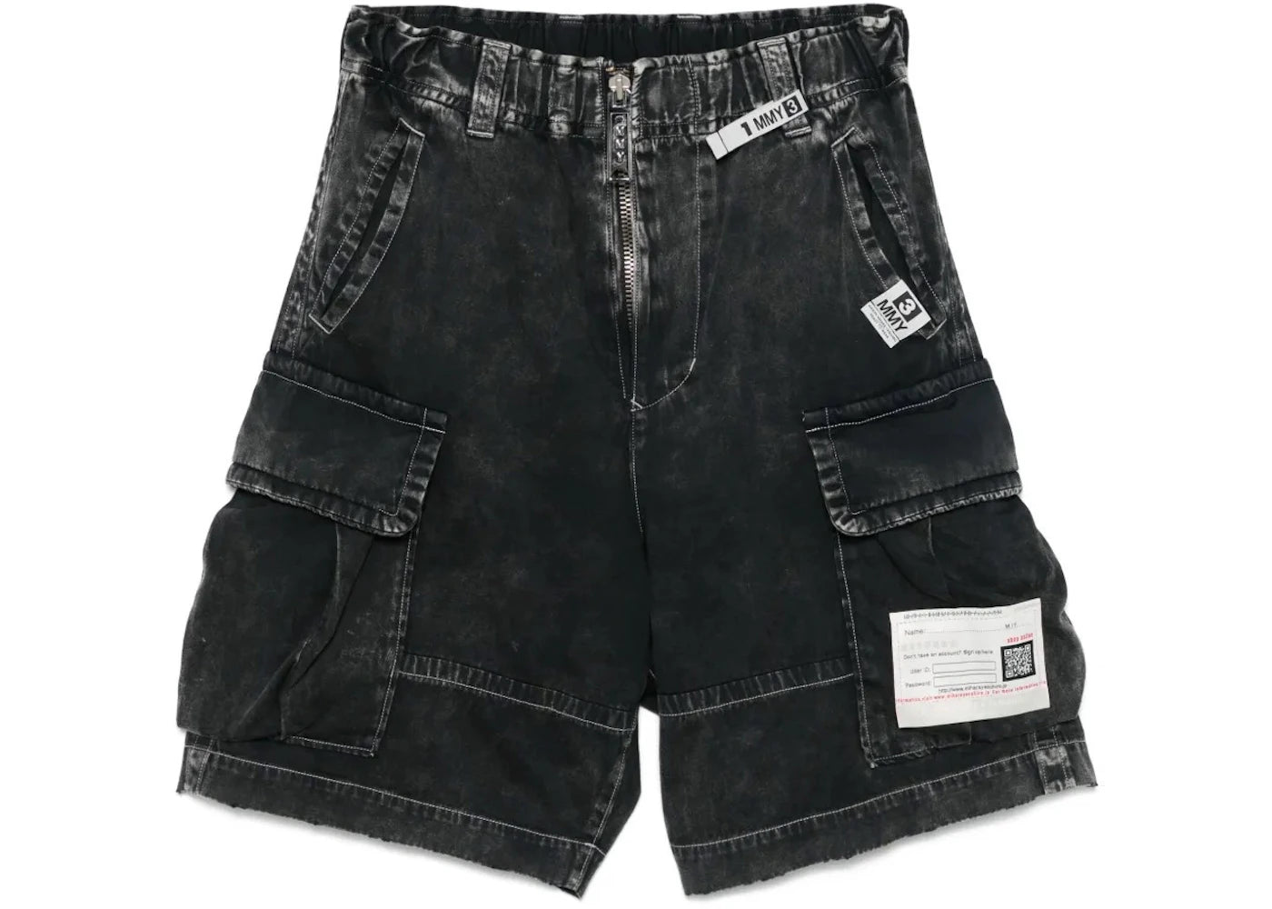 Maison Mihara Yasuhiro Amateur Sewn Cargo Shorts Black