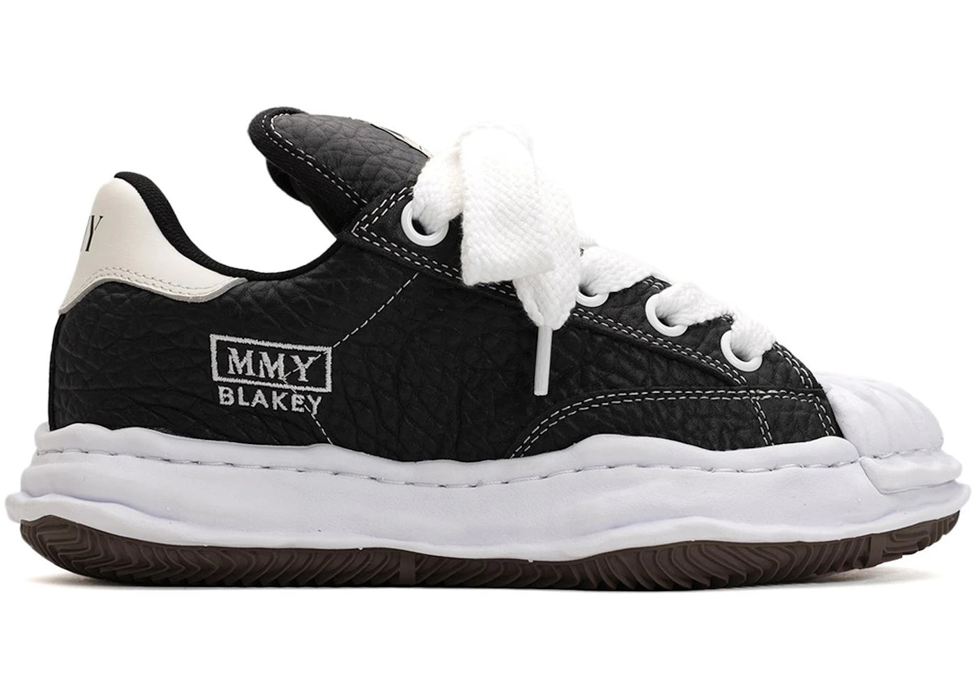 Maison Mihara Yasuhiro Blakey Puffer OG Sole Monster Leather Low Black White