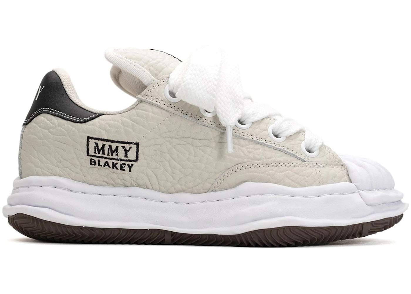Maison Mihara Yasuhiro Blakey Puffer OG Sole Monster Leather Low White Black