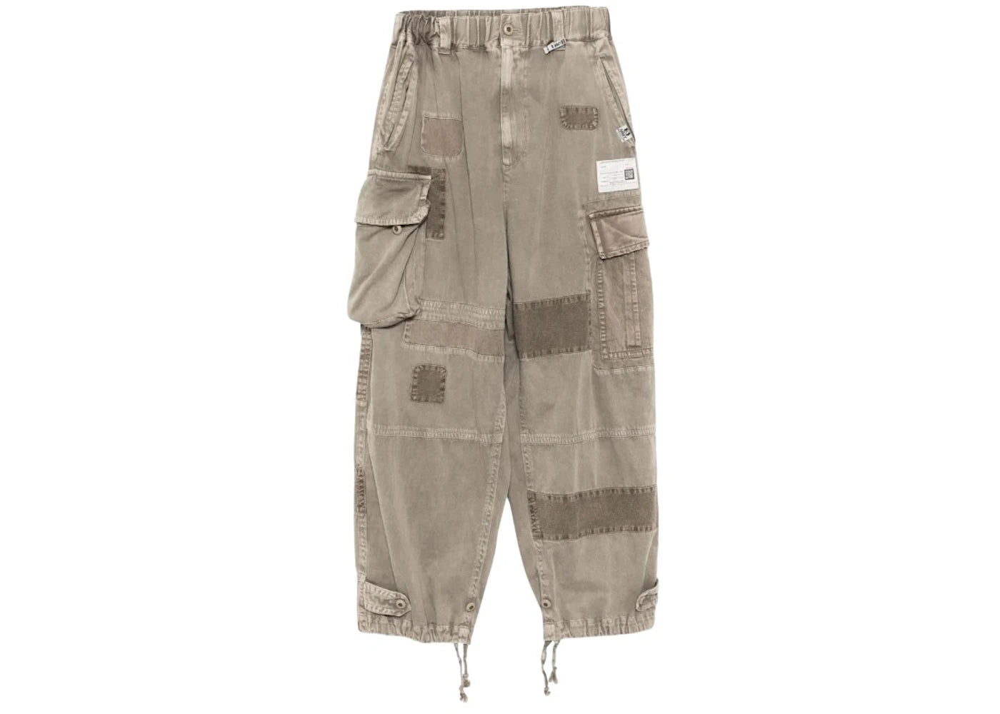 Maison Mihara Yasuhiro Repair Cargo Trousers Light Gray