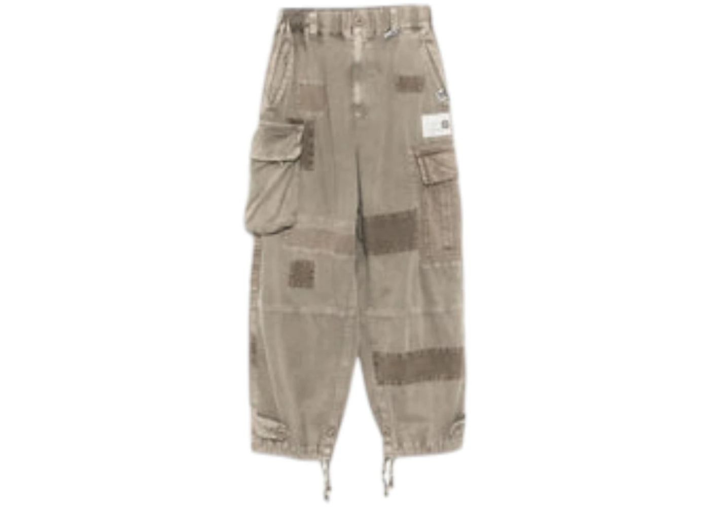 Maison Mihara Yasuhiro Repair Cargo Trousers Light Gray