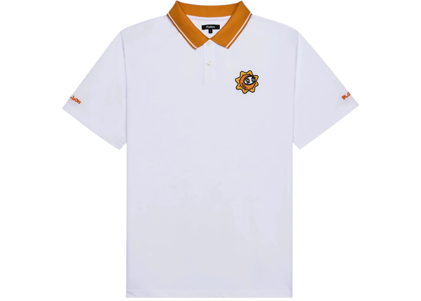 Malbon Golf x Glogang Performance Pique Polo White