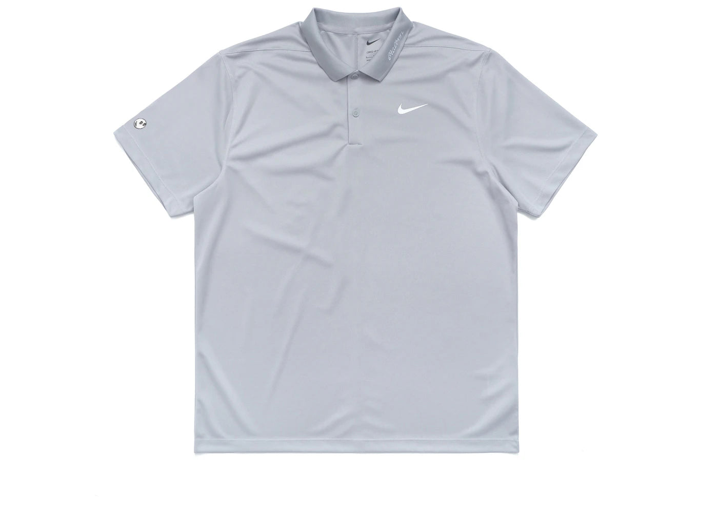 Malbon Golf x Nike Dri-FIT Victory Solid Polo Light Smoke Grey/White