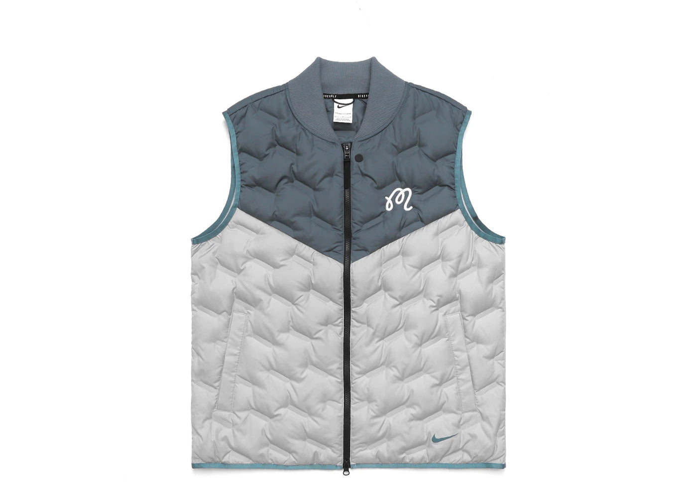 Malbon Golf x Nike Therma-Fit ADV Repel Full Zip Vest Hasta/Light Smoke Grey