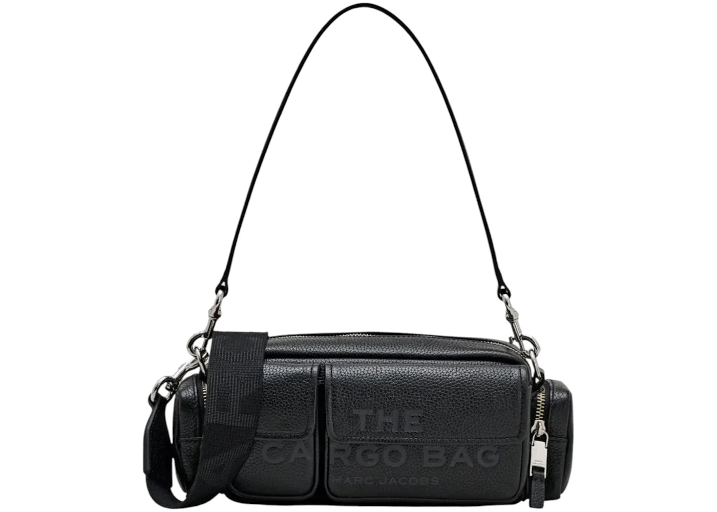 Marc Jacobs Leather Cargo Shoulder Bag Black
