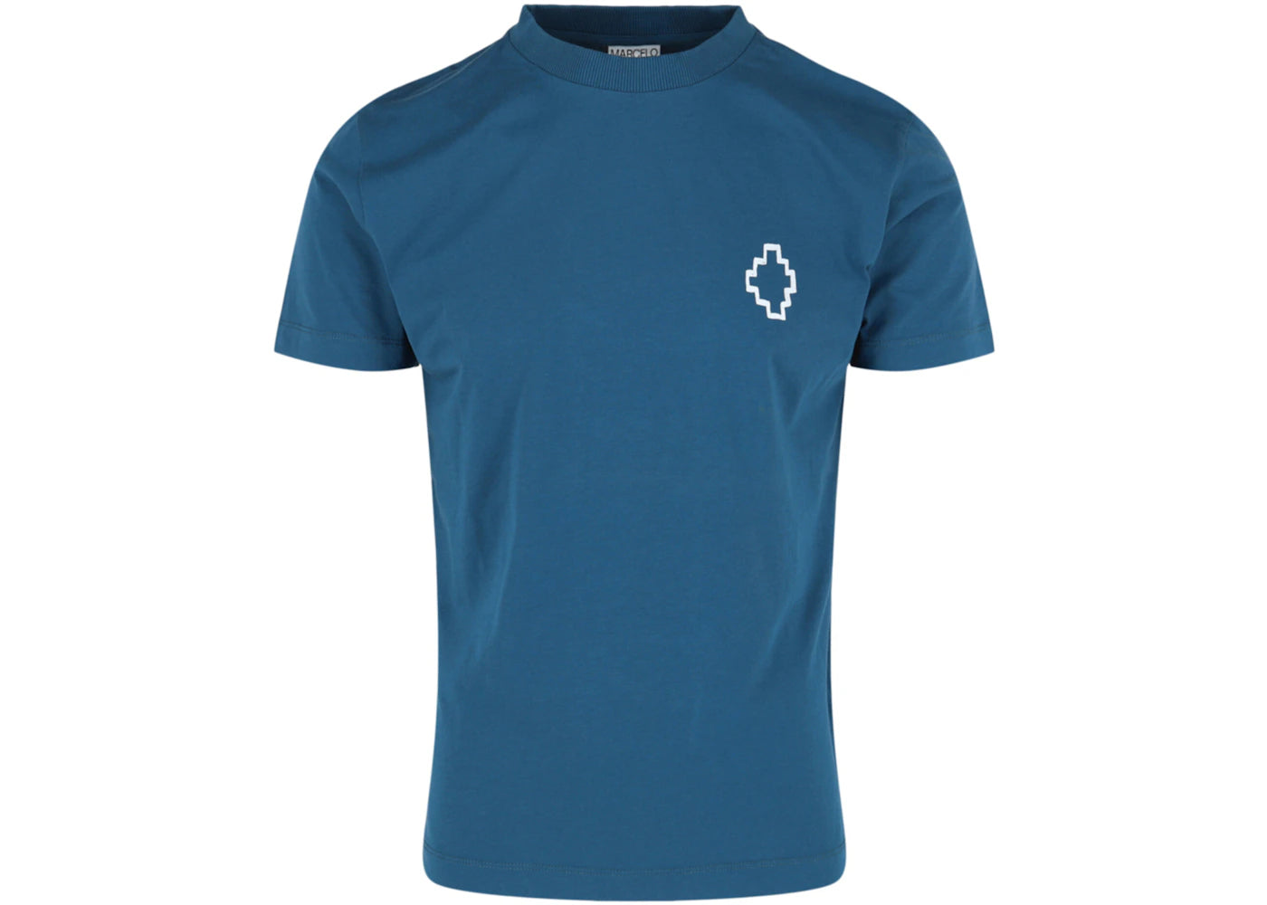 Marcelo Burlon Tempra Cross Crewneck T-shirt Blue