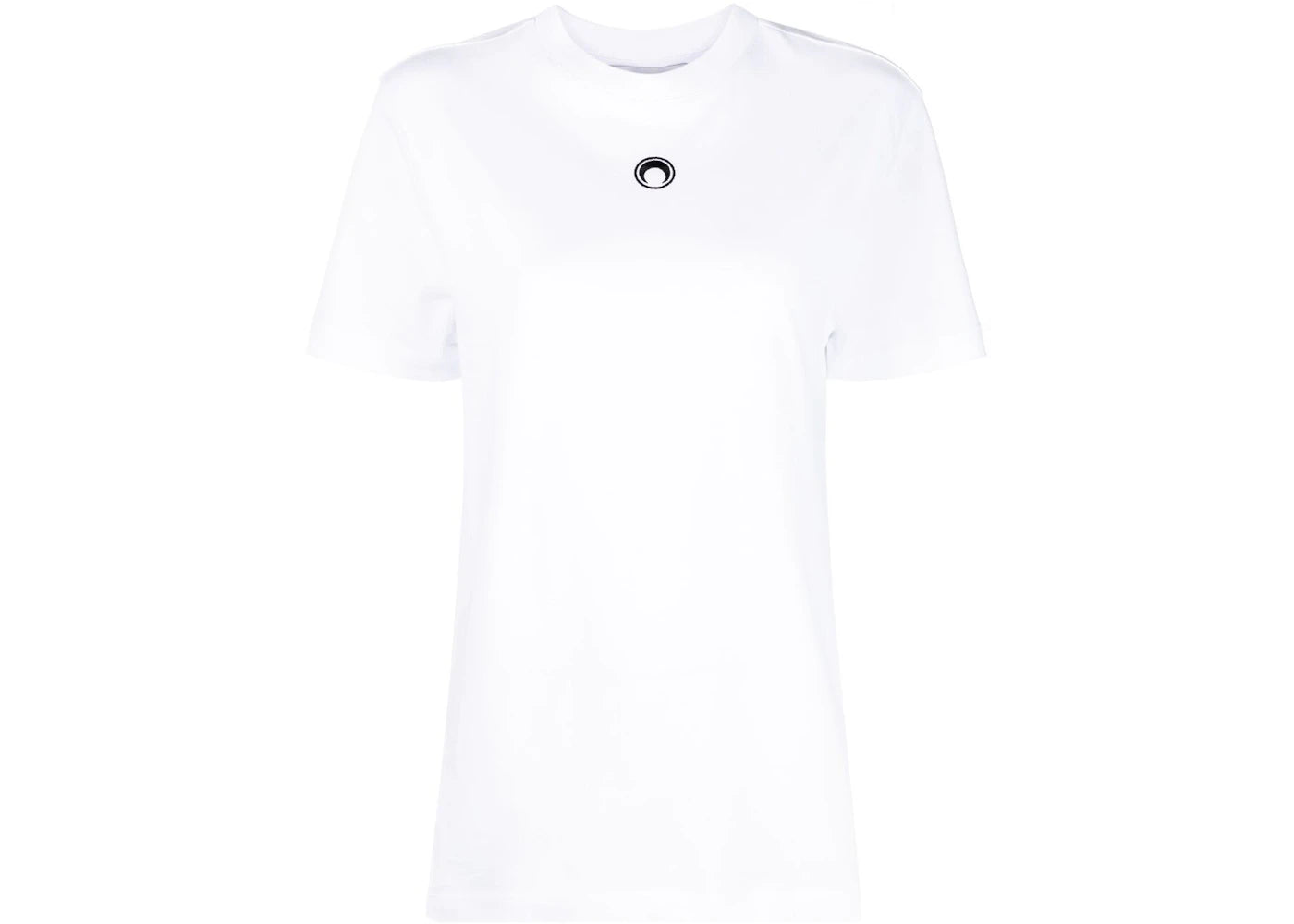 Marine Serre Organic Cotton Embroidered T-shirt White
