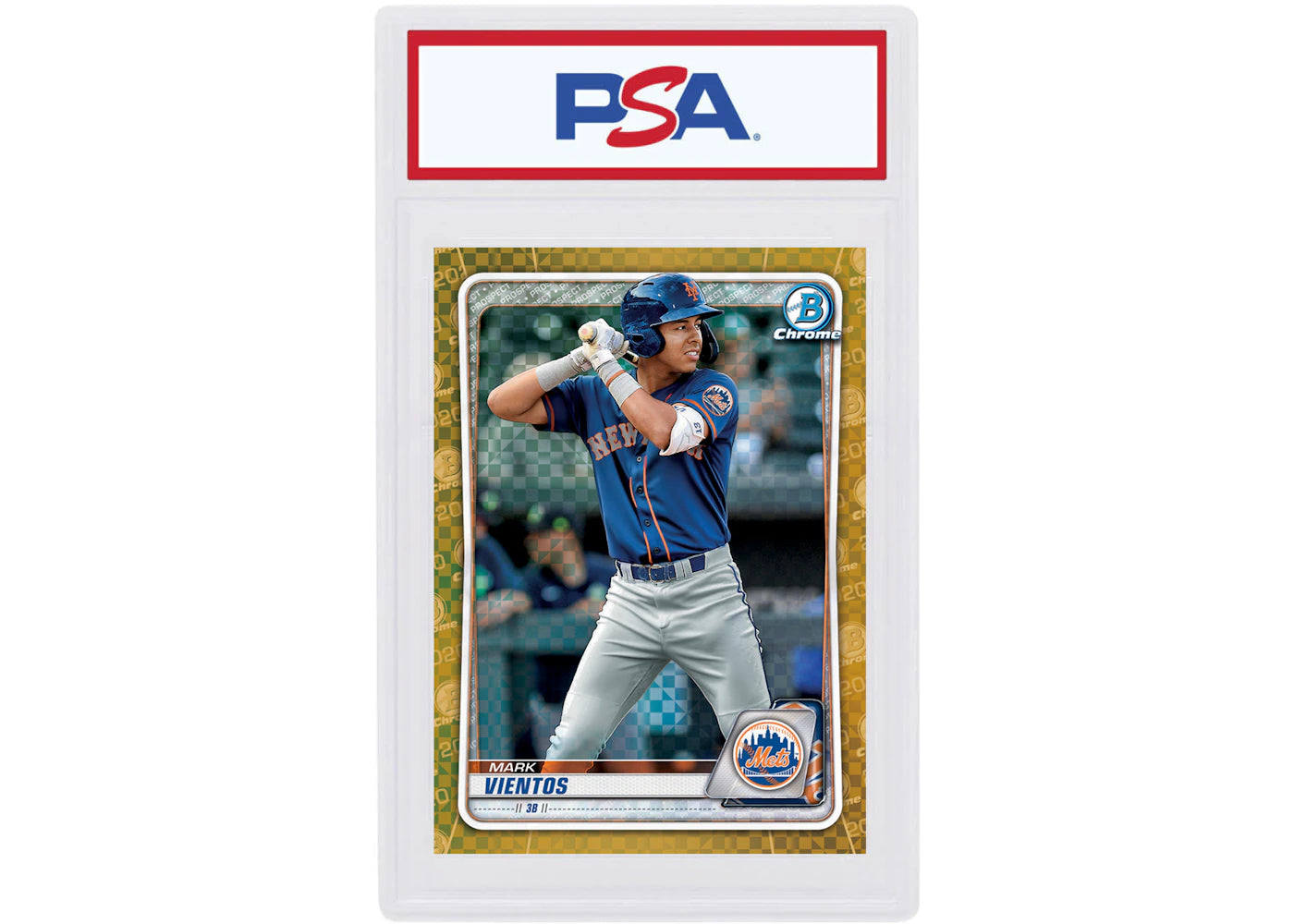 Mark Vientos 2020 Bowman Chrome X Gold X-Fractor /3 #BCP-154 (PSA or BGS Graded)