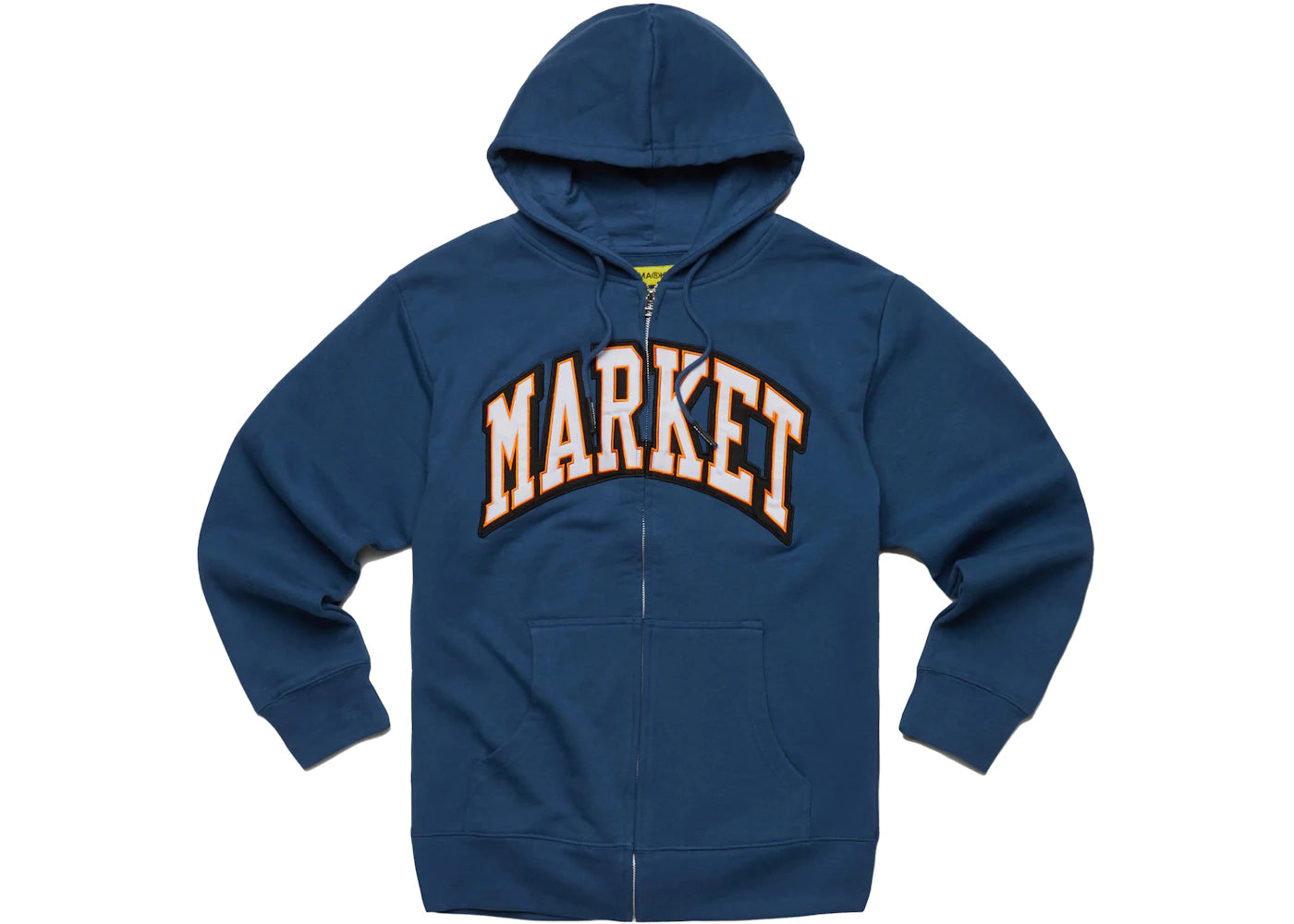 Market Arc Zip-Up Hoodie Blue