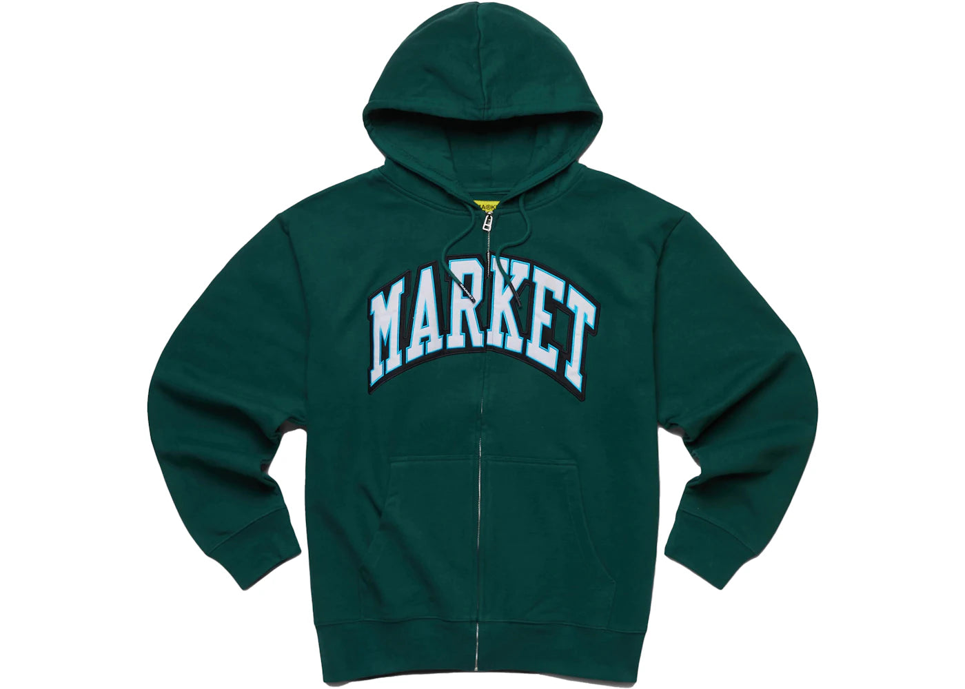 Market Arc Zip-Up Hoodie Green