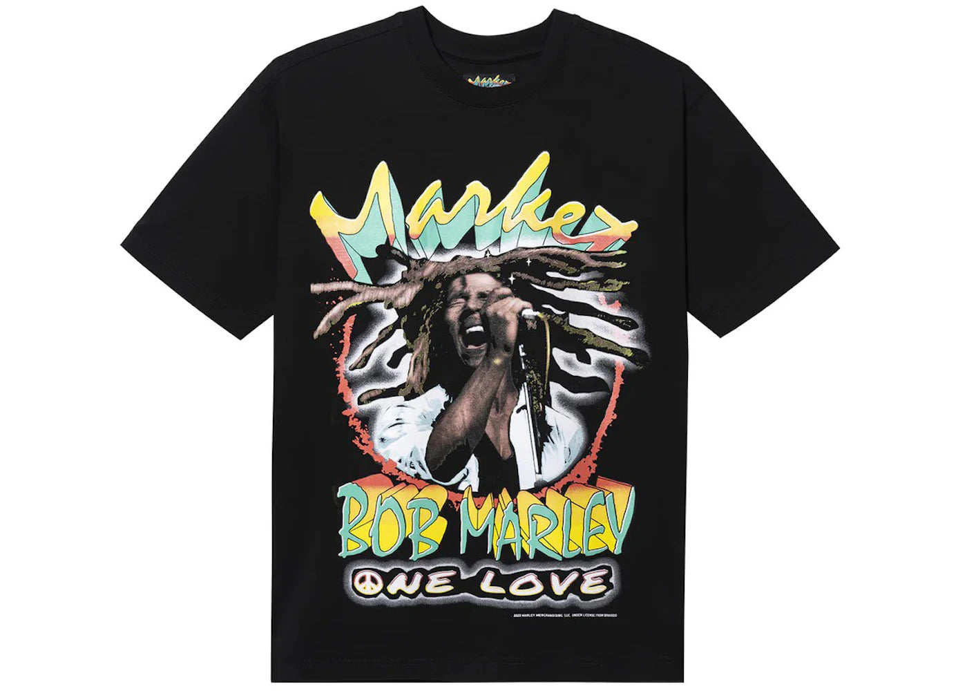 Market Bob Marley One Love T-Shirt Black