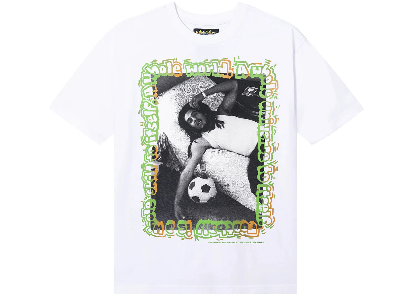 Market Bob Marley Soccer T-Shirt White