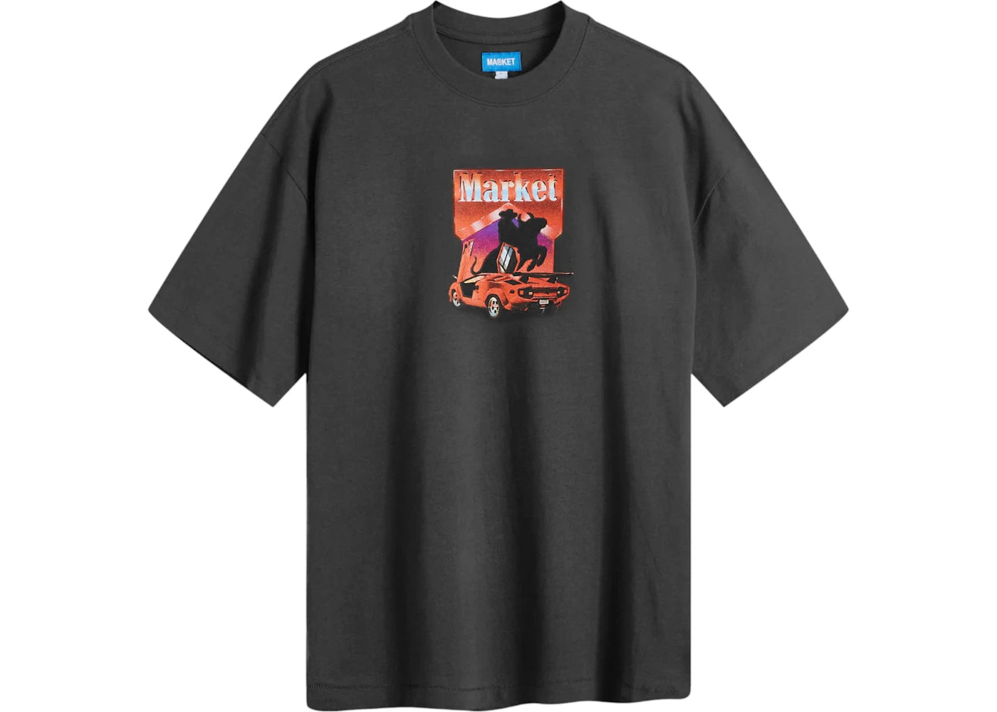 Market Bullrider T-Shirt Washed-Black