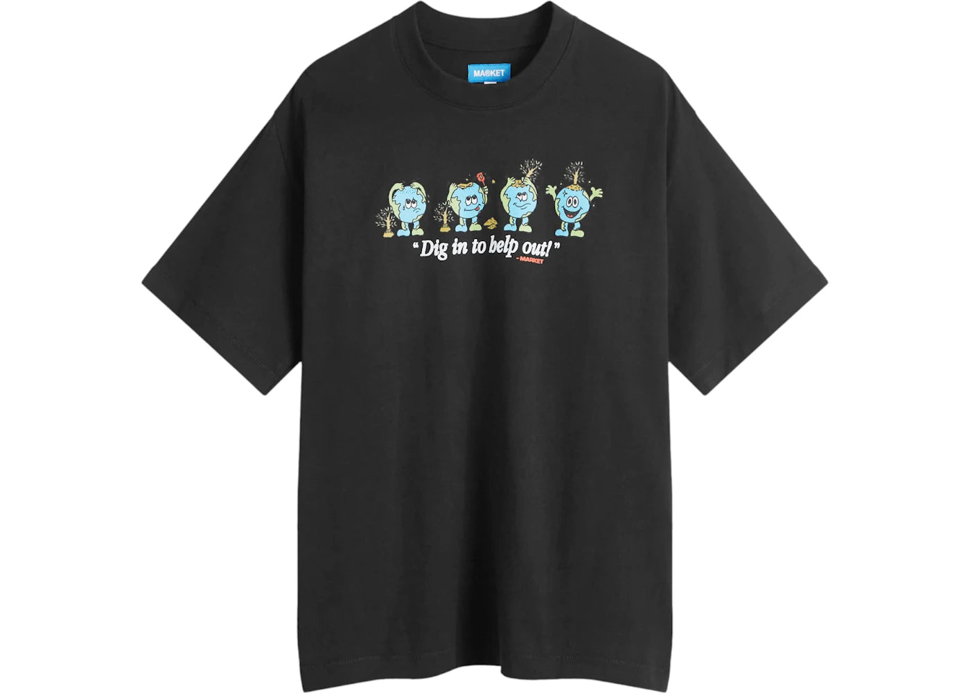 Market Dig In T-Shirt Black