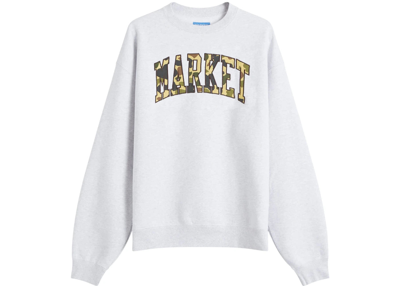 Market Duck Camo Arc Crew Sweatshirt Ash