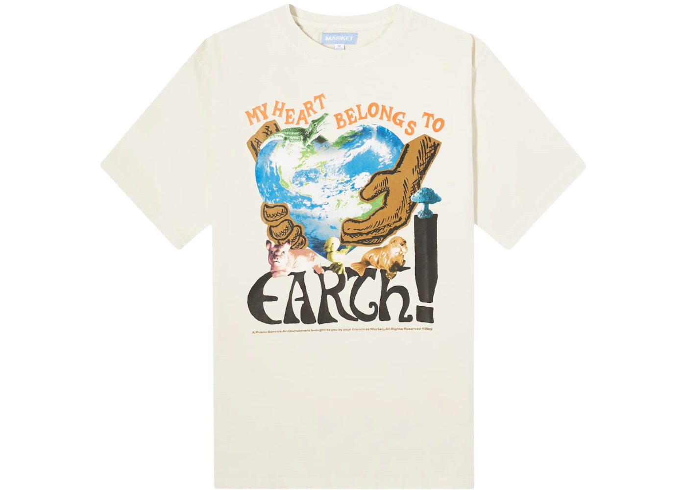 Market Love Nature T-Shirt Ecru
