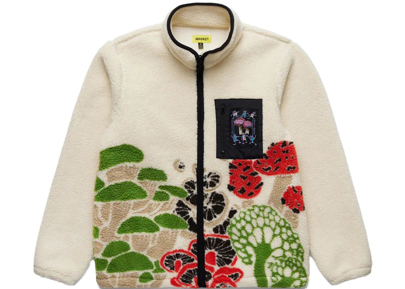 Market Mycology Sherpa Fleece Jacket Cream