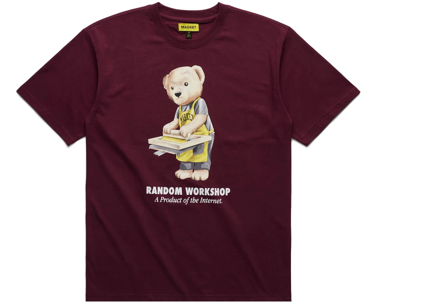 Market Random Workshop Bear T-Shirt Maroon